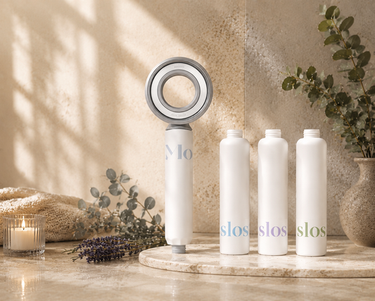 Space Ring Booster Fragrance Shower Head Set (1 Shower Head + 3 Filter Cartridges)